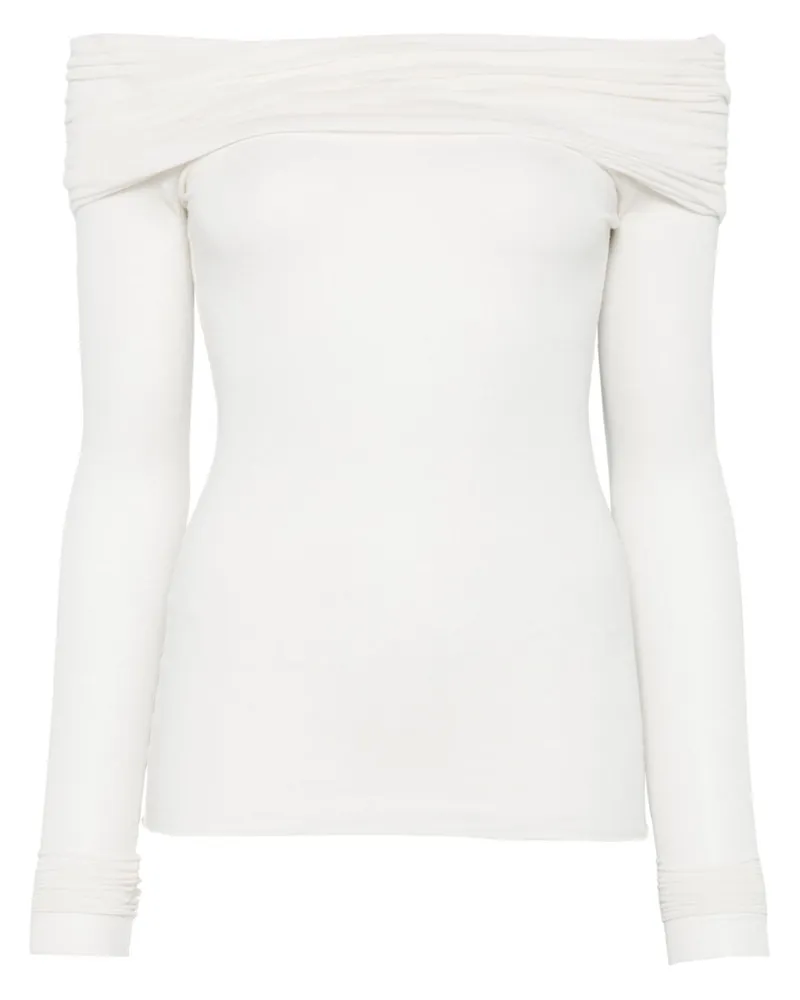 MANURÍ Amara Bluse - Weiß Weiß