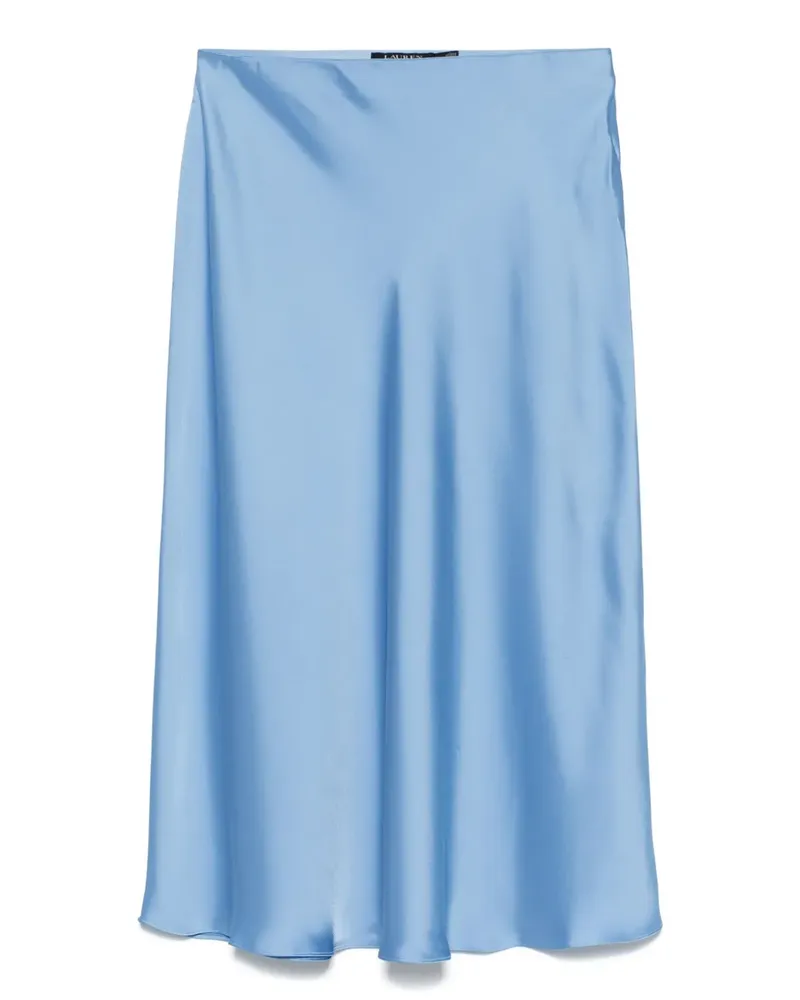 Ralph Lauren Midirock aus Satin - Blau Blau