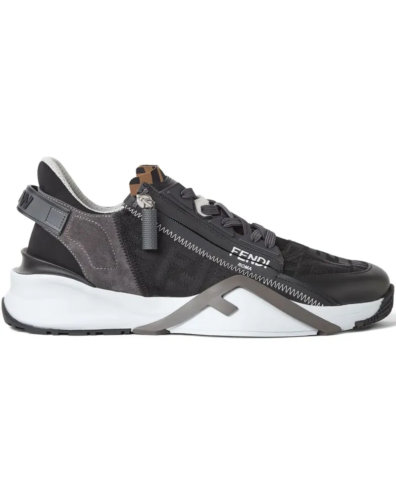 Fendi Sneakers mit Reißverschlussdetail - Schwarz Schwarz