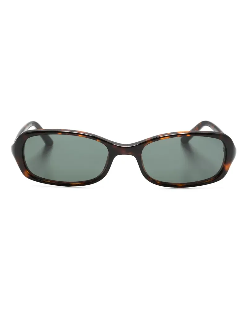 CHIMI Ovale Sonnenbrille in Schildpattoptik - Braun Braun