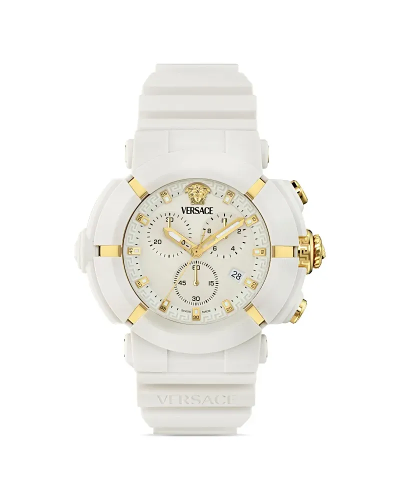 Versace Real Active Chrono 45mm - Weiß Weiß