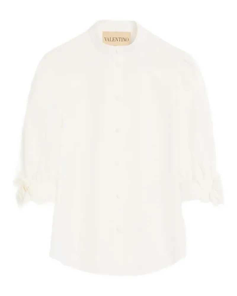 Valentino Garavani embroidered poplin shirt - Weiß Weiß