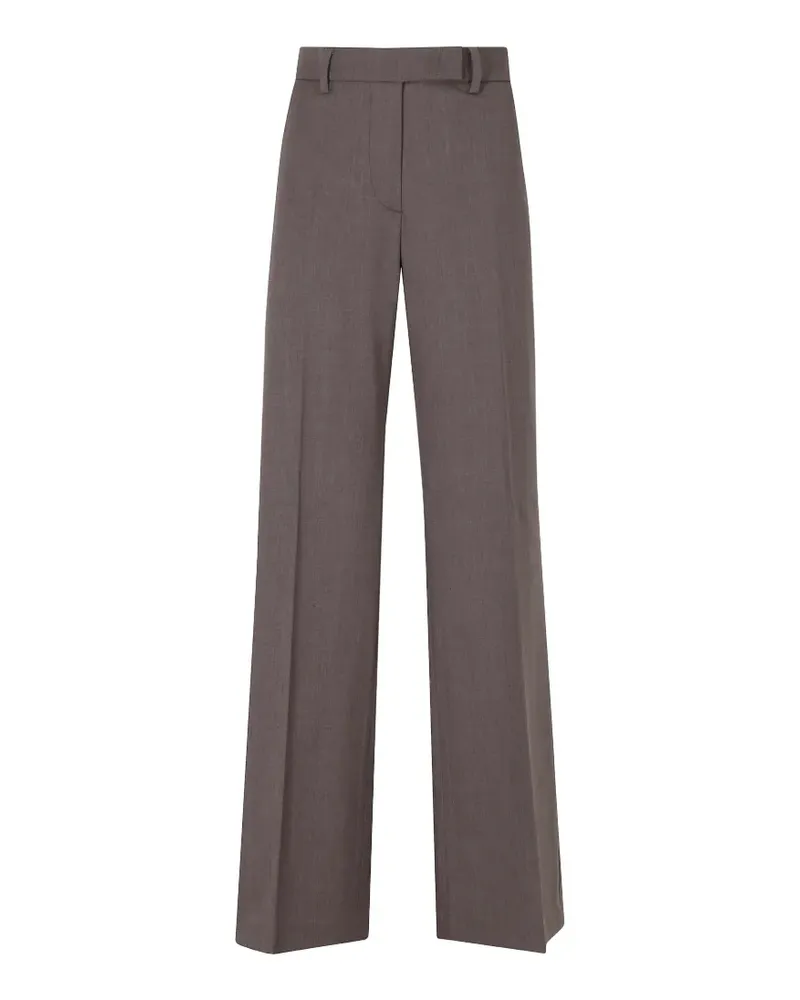 Seventy Weite Hose mit Bügelfalten - Braun Braun