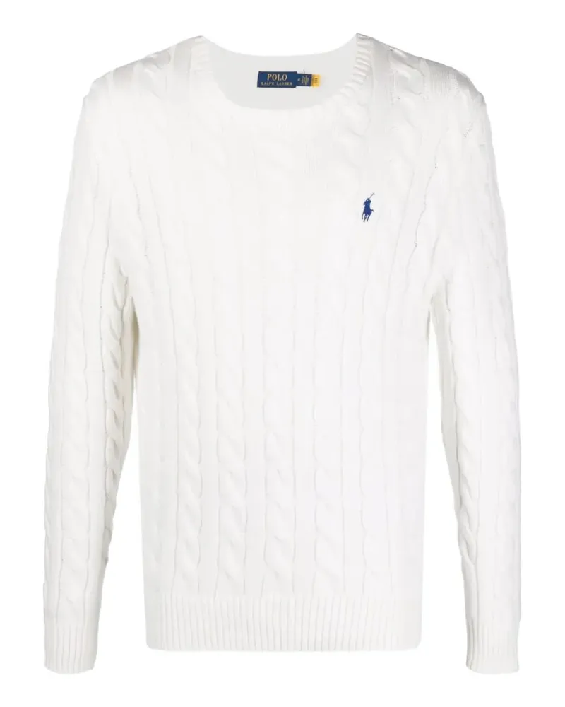 Ralph Lauren cable-knit crew-neck sweater - Weiß Weiß