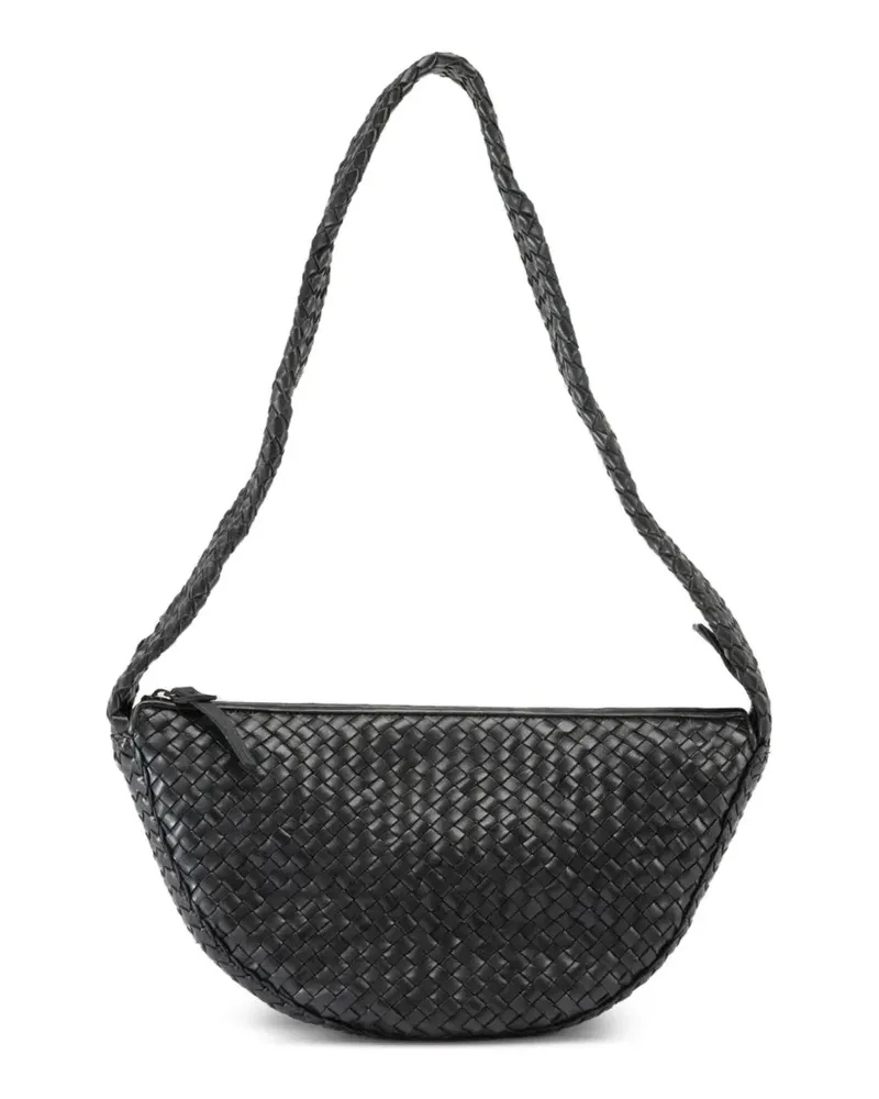 Officine Creative Italia Gewebte Schultertasche - Schwarz Schwarz