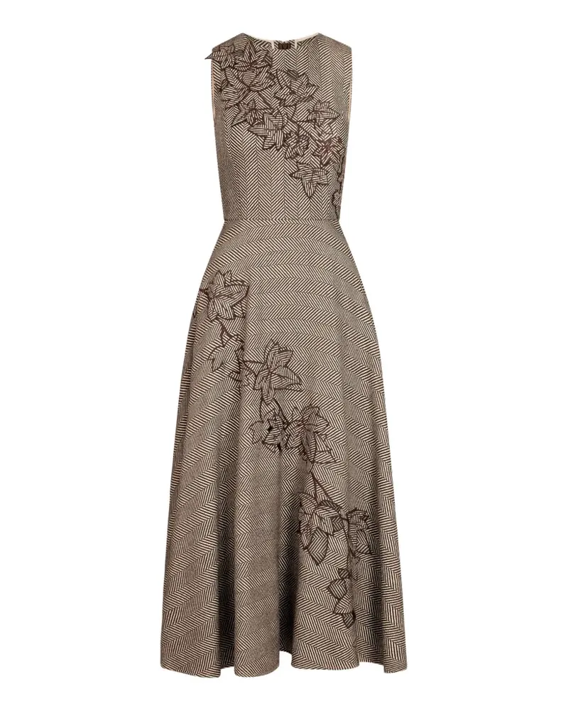 Oscar de la Renta Ivy Kleid mit Cut-Out - Nude Nude