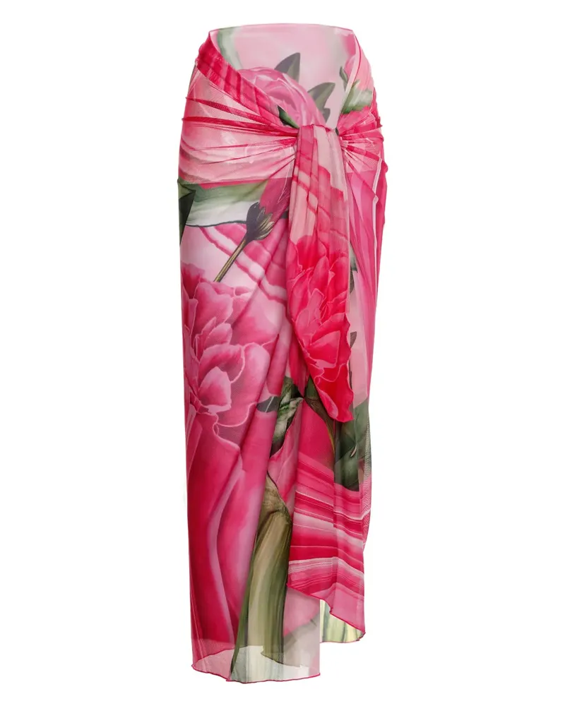 AGUA BENDITA Marine Strandkaftan - Rosa Rosa