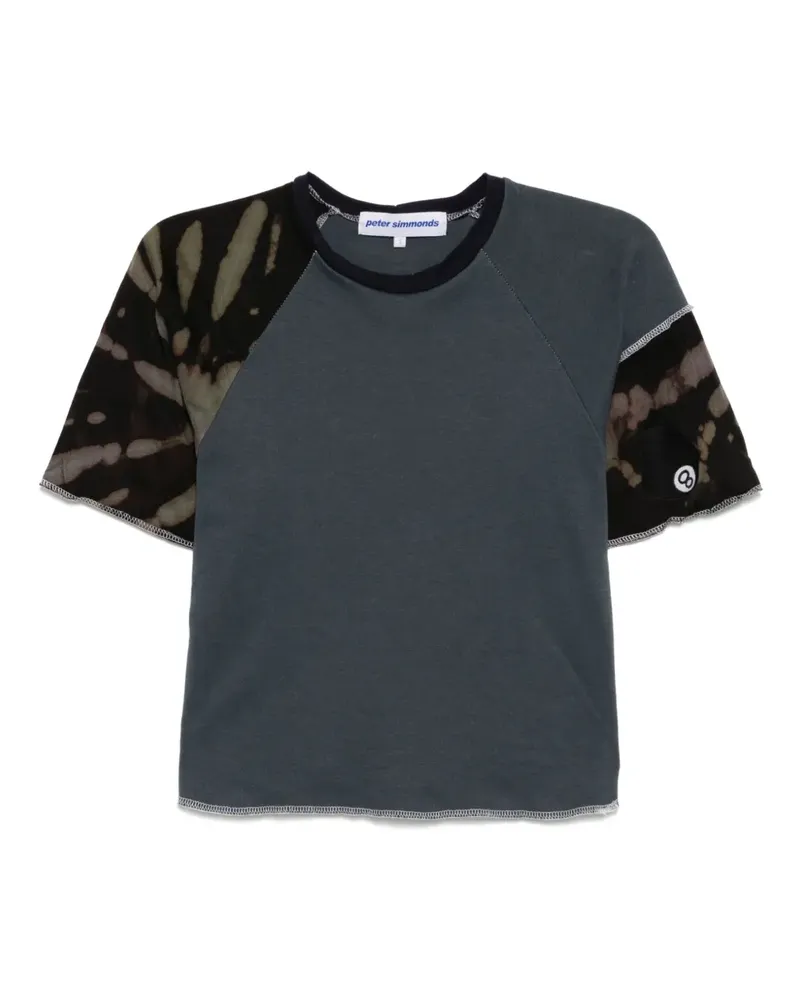 Stain Shade T-Shirt mit Einsätzen - Blau Blau