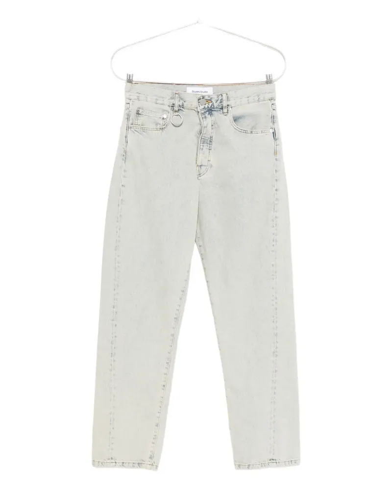 Études Studio Gerade Jeans mit Ringdetail - Blau Blau