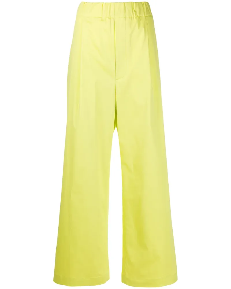 Jejia Weite Hose mit Stretchbund - Gelb Gelb