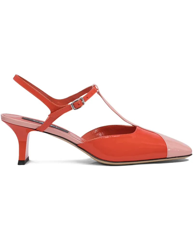Carel Isadora Pumps mit T-Riemen 40mm - Orange Orange