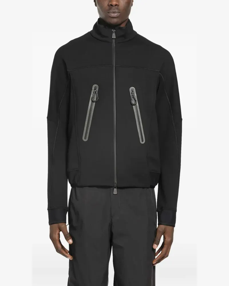 Moncler zip-fastening long-sleeve sweatshirt - Schwarz Schwarz