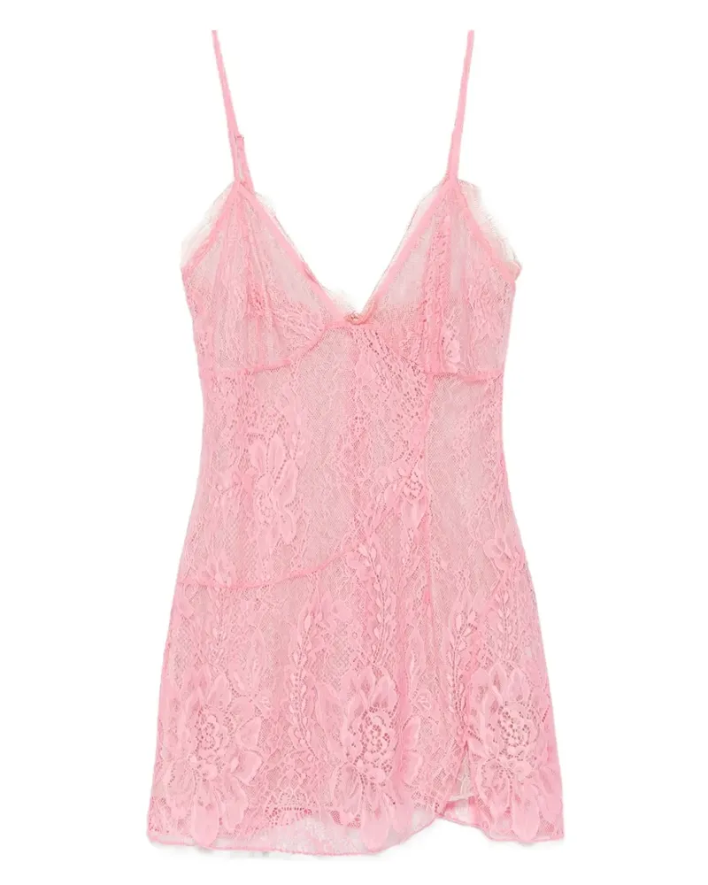 Roberta Einer Fairy Minikleid aus Spitze - Rosa Rosa