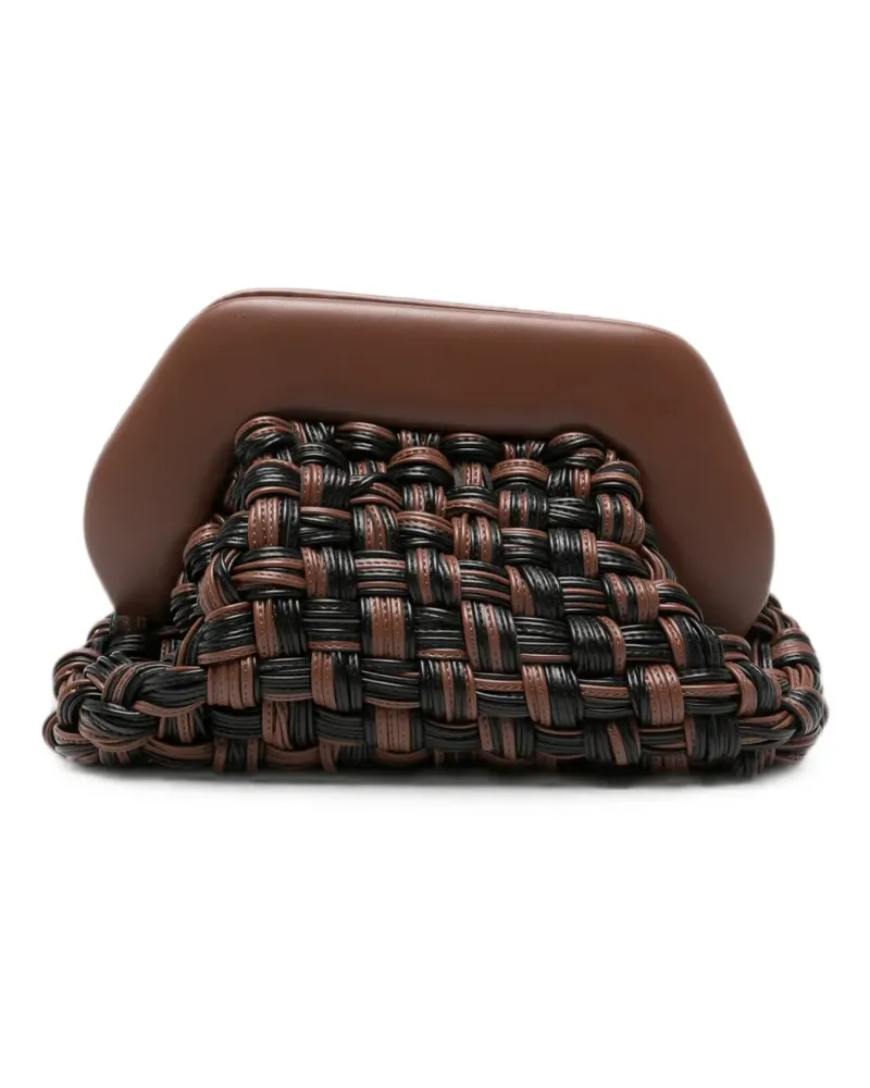 THEMOIRÈ Bios clutch bag - Braun Braun