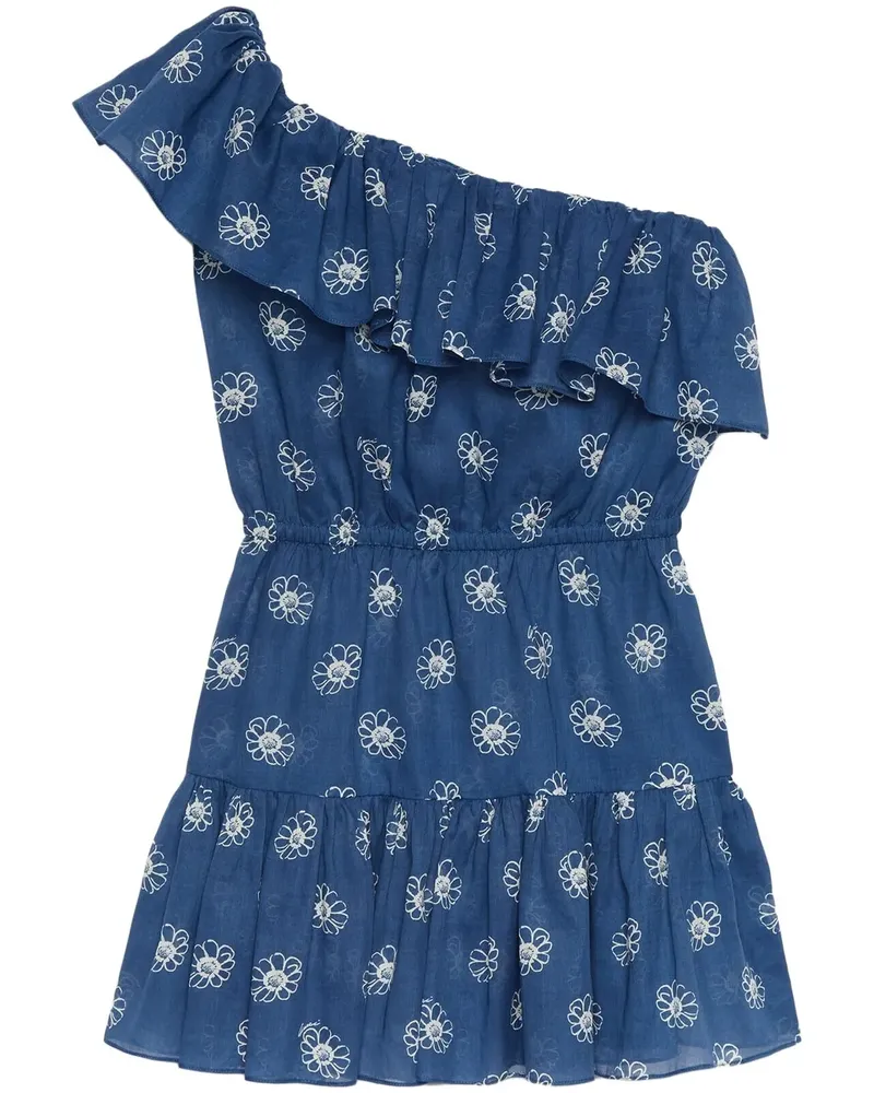 Gucci Kleid mit Margeriten-Print - Blau Blau