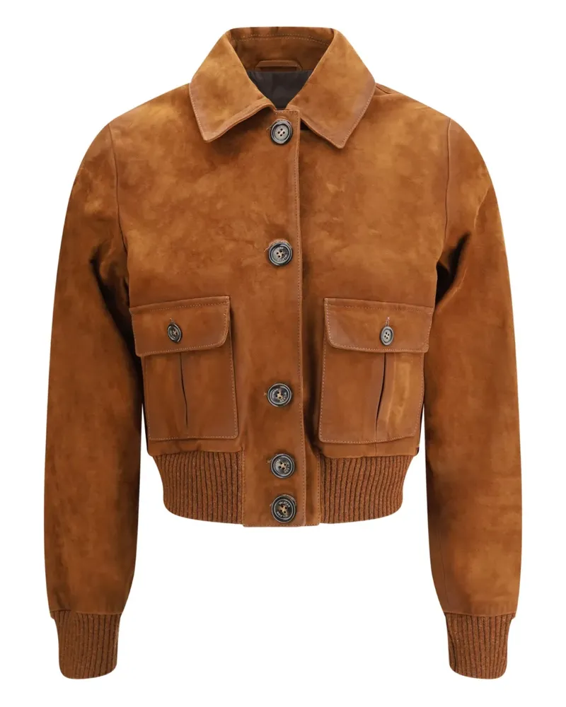 Valstar Jacke mit Pattentasche - Braun Braun