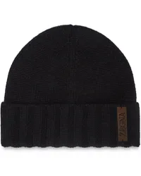 Ermenegildo Zegna Oasi Beanie aus Kaschmir Schwarz