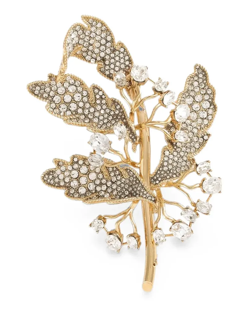 Dolce & Gabbana leaf brooch - Gold Gold