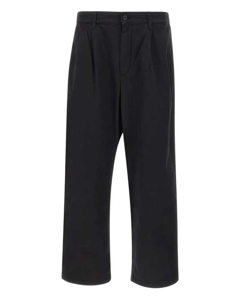 Carhartt WIP Twill-Hose mit Bundfalten - Schwarz Schwarz