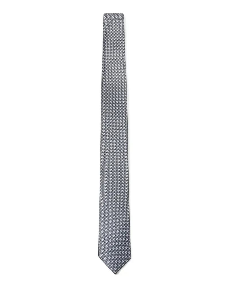 Brioni Seidenkrawatte mit geometrischem Print - Blau Blau