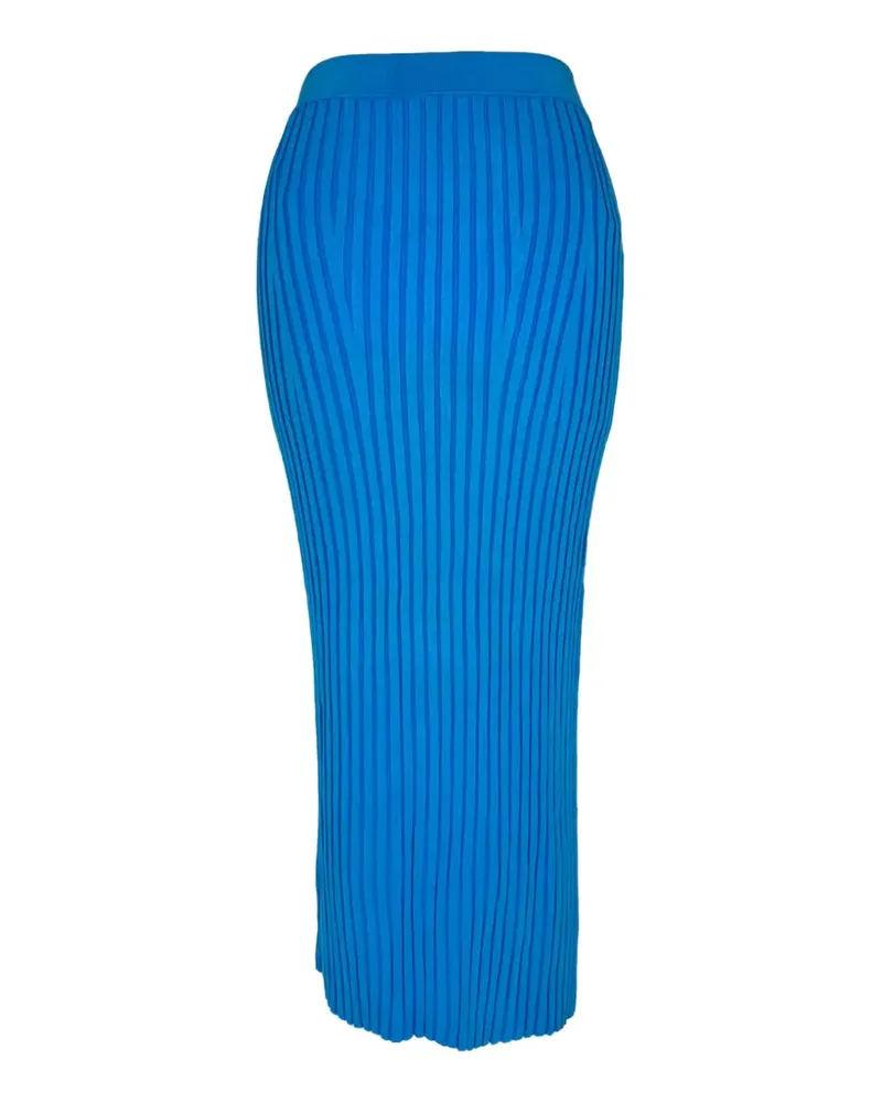 GALVAN Gerippter Midirock - Blau Blau