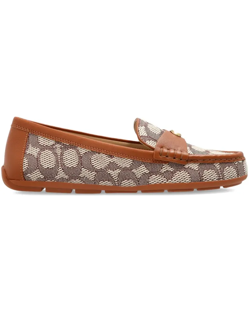 Coach Loafer mit Jacquard-Logo - Braun Braun