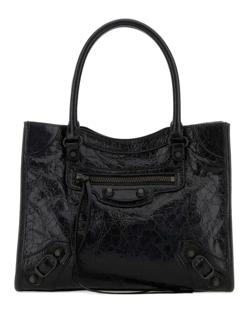 Balenciaga mini Le City leather tote bag - Schwarz Schwarz