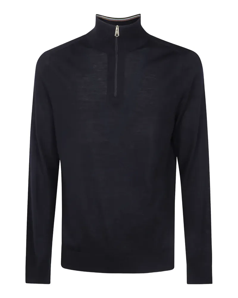 Paul Smith merino-wool zip-up sweater - Blau Blau