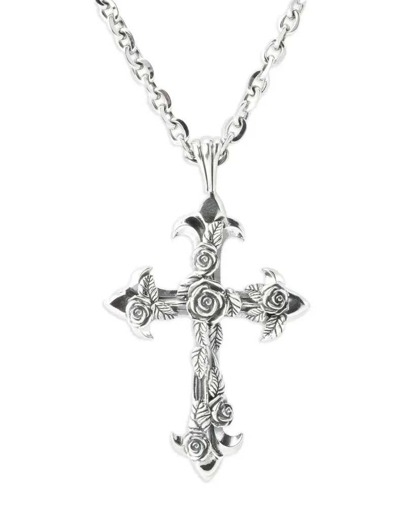 Emanuele Bicocchi Fleury Cross necklace - Silber Silber