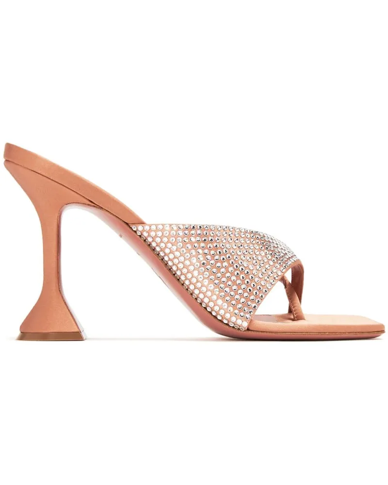 Amina Muaddi Shiona Sandalen mit Kristallen 95mm - Gold Gold