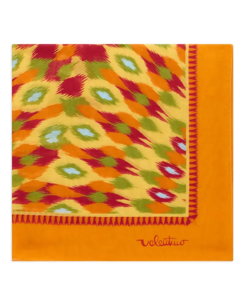 Valentino Garavani Schal mit Logo-Detail - Orange Orange