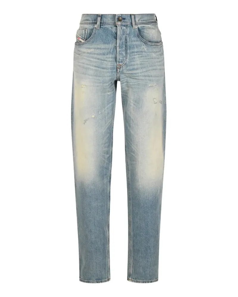 Diesel Ausgeblichene Jeans im Distressed-Look - Blau Blau