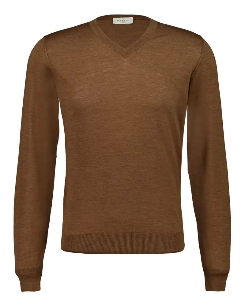 Piacenza Cashmere Pullover mit V-Ausschnitt - Braun Braun