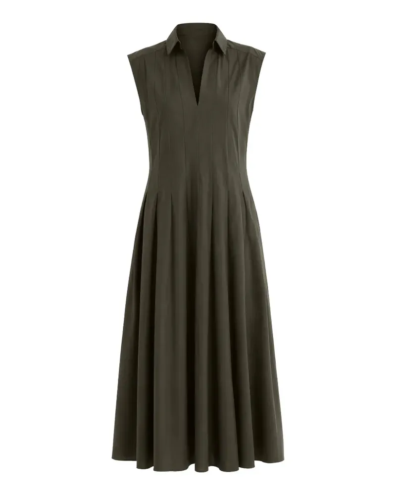 Fay pleated sleeveless midi dress - Grün Grün