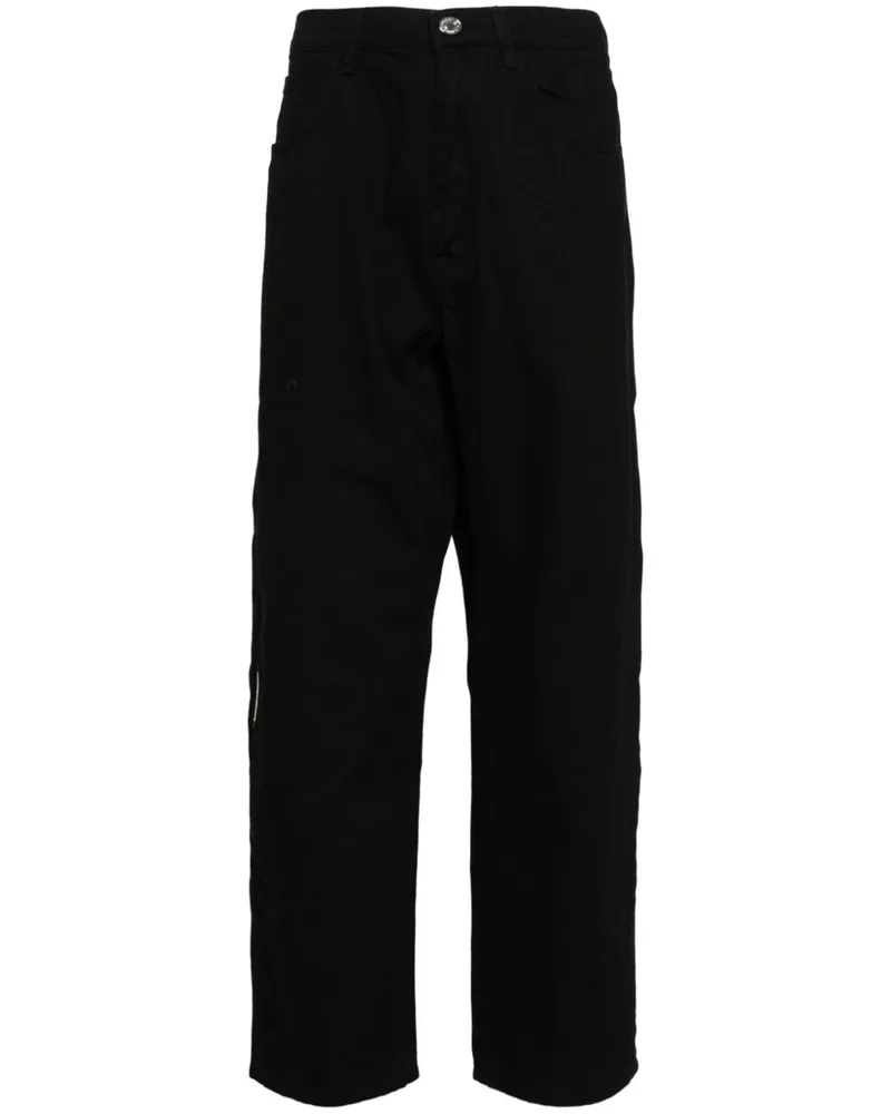 BAPE Jeans mit Logo-Patch - Schwarz Schwarz