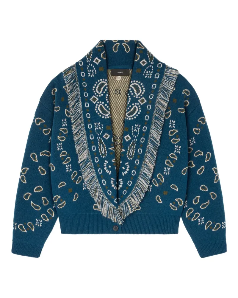 Alanui Cardigan mit Fransen - Blau Blau