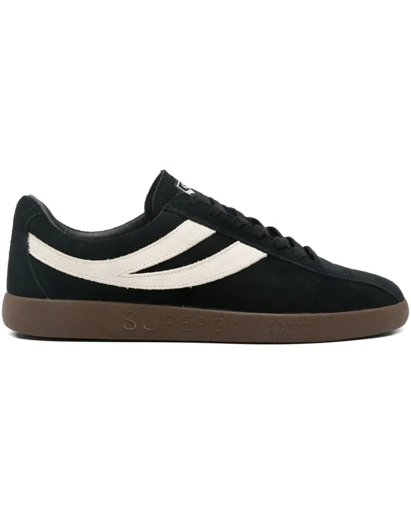Superga panelled sneakers - Schwarz Schwarz