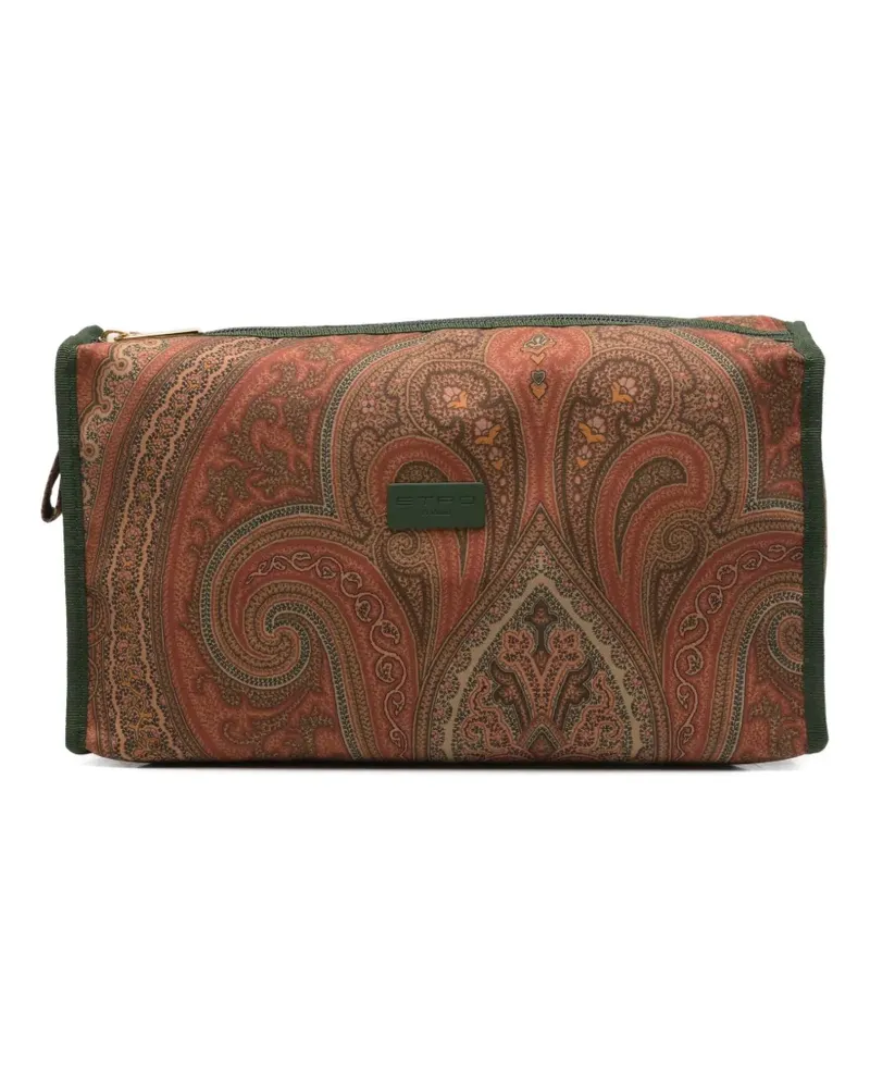 Etro paisley-print wash bag - Rot Rot