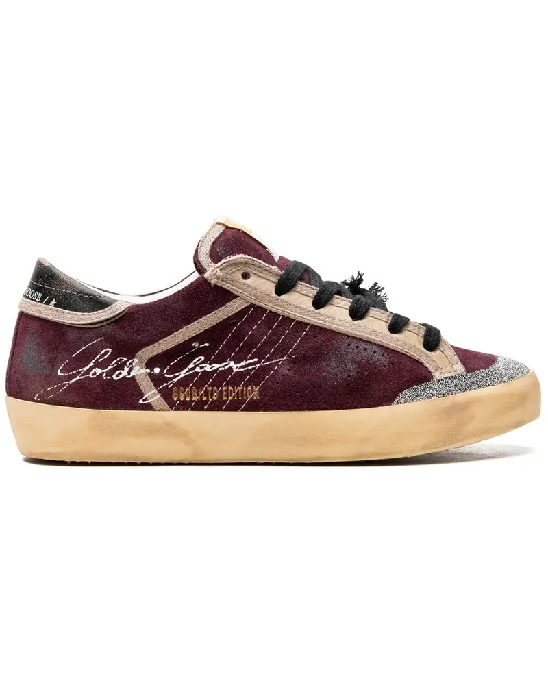 Golden Goose Super-Star Penstar "Wine red/Black" Sneakers - Rot Rot