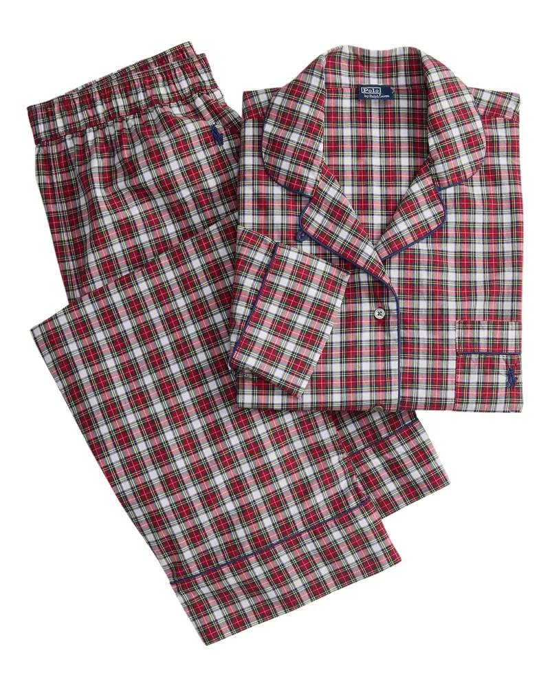 Ralph Lauren Pyjama mit Schottenkaromuster - Rot Rot