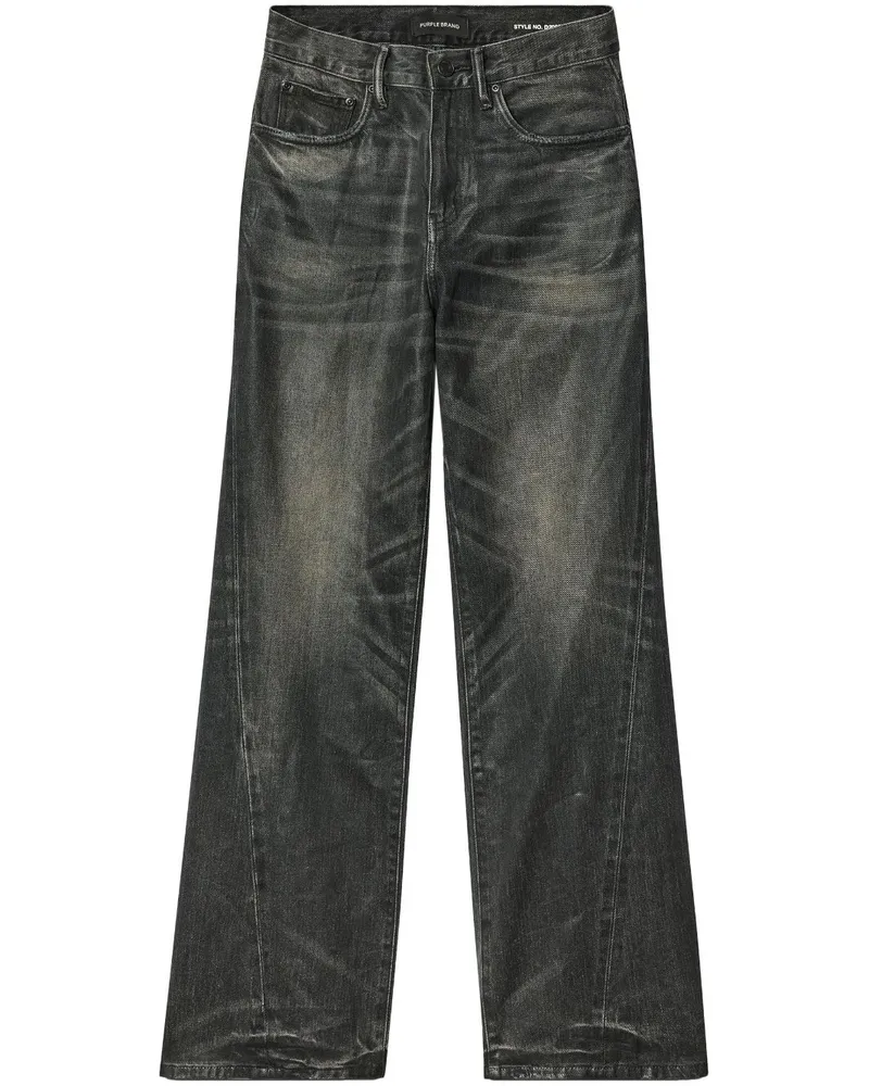 PURPLE BRAND Jeans mit weitem Bein - Schwarz Schwarz