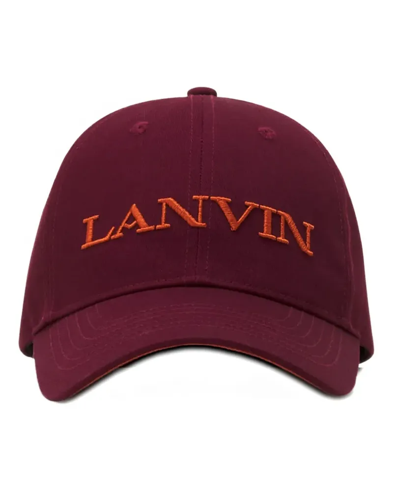 Lanvin Baseballkappe mit Logo-Stickerei - Rot Rot