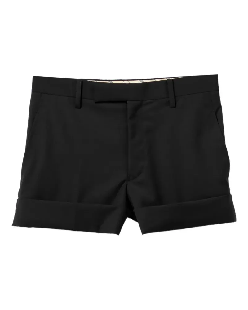 Junya Watanabe rolled-cuff shorts - Schwarz Schwarz