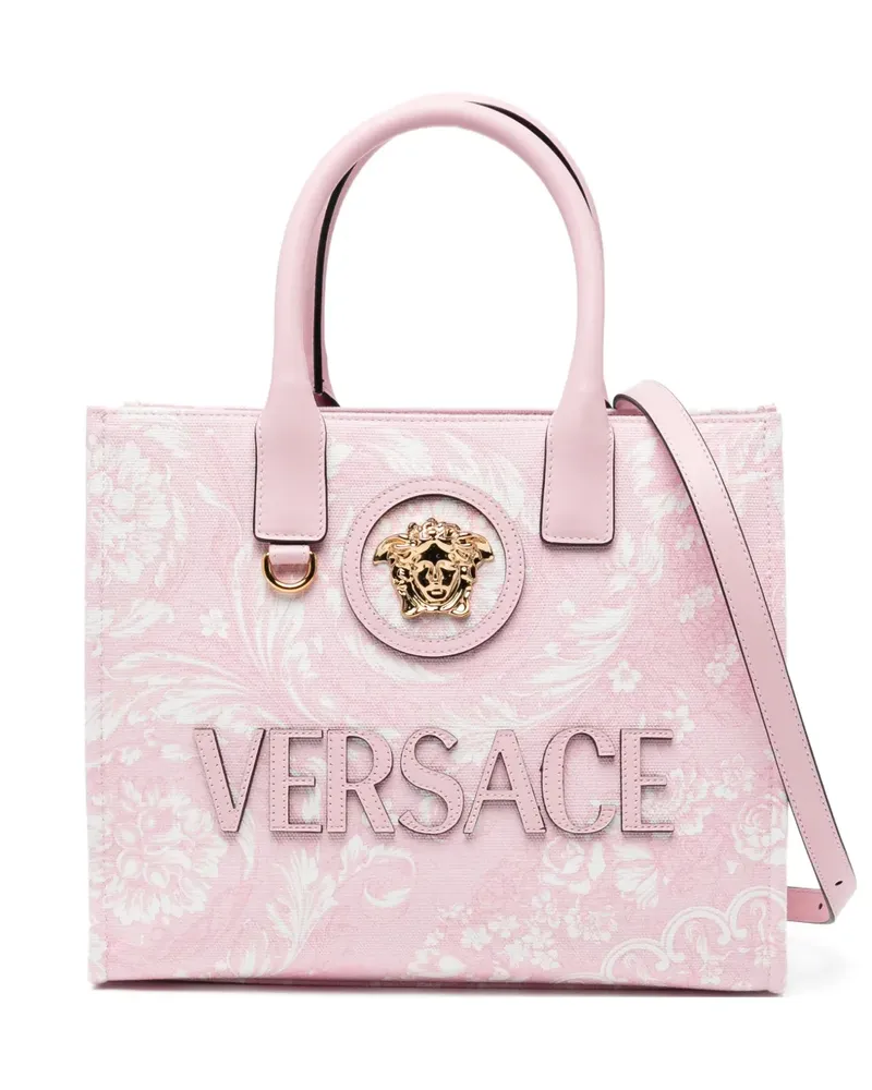 Versace small La Medusa printed tote bag - Rosa Rosa