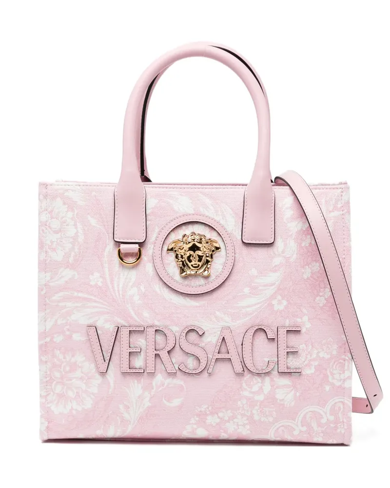 Versace Kleiner La Medusa Tote Bag mit Print - Rosa Rosa
