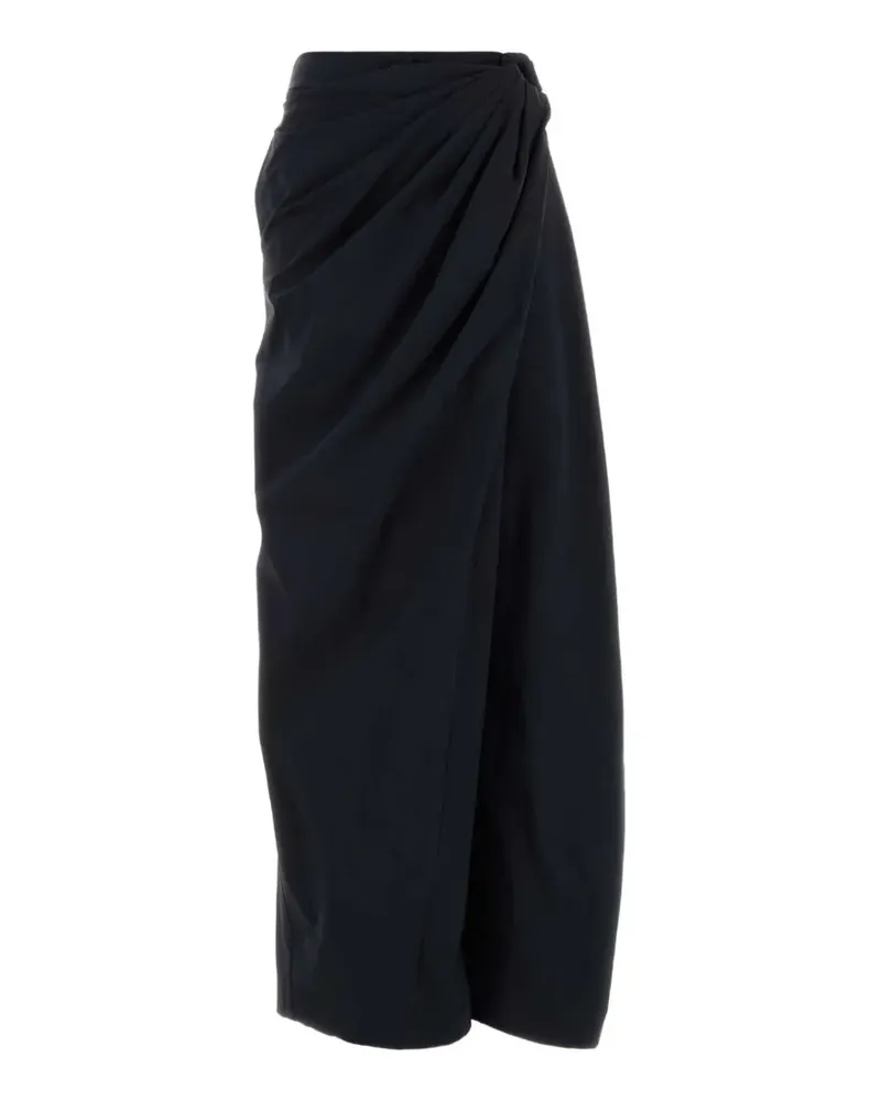 J.W.Anderson draped wide-leg trousers - Blau Blau