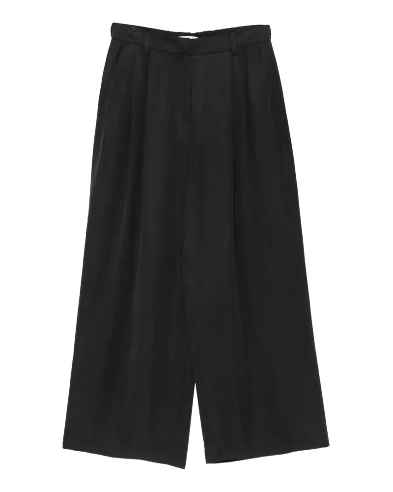 AMOMENTO Plissierte Hose - Schwarz Schwarz
