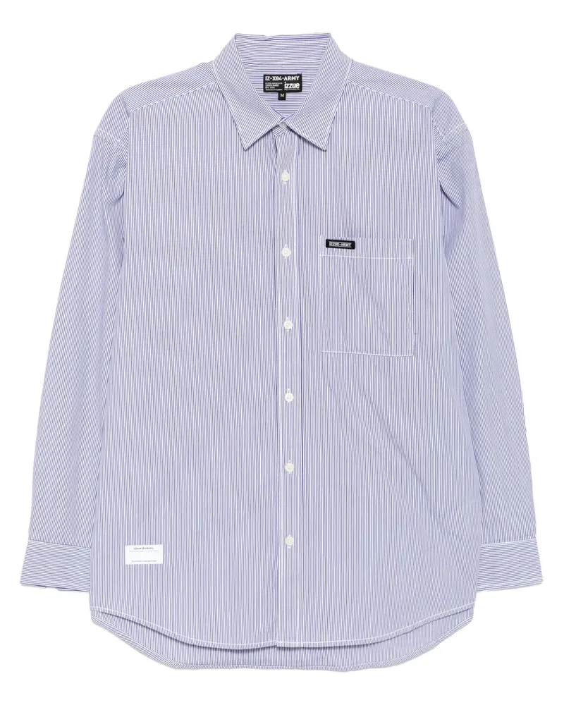 Izzue Gestreiftes Hemd - Blau Blau