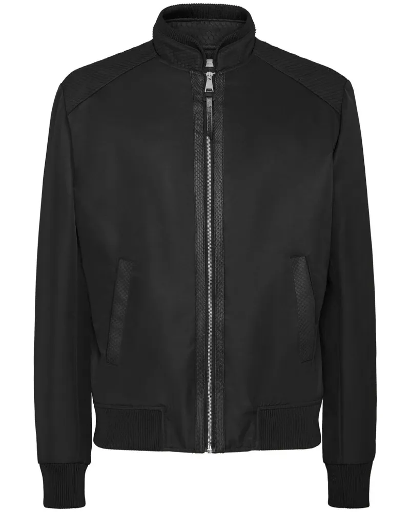 Billionaire Bomberjacke mit Logo-Prägung - Schwarz Schwarz