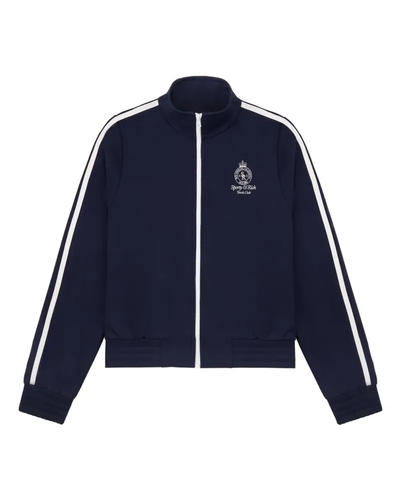 SPORTY & RICH Sportjacke mit Streifen - Blau Blau